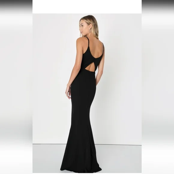 Lulus | Dresses | Lulus Black Backless Mermaid Maxi Dress New With Tags  Size Medium | Poshmark